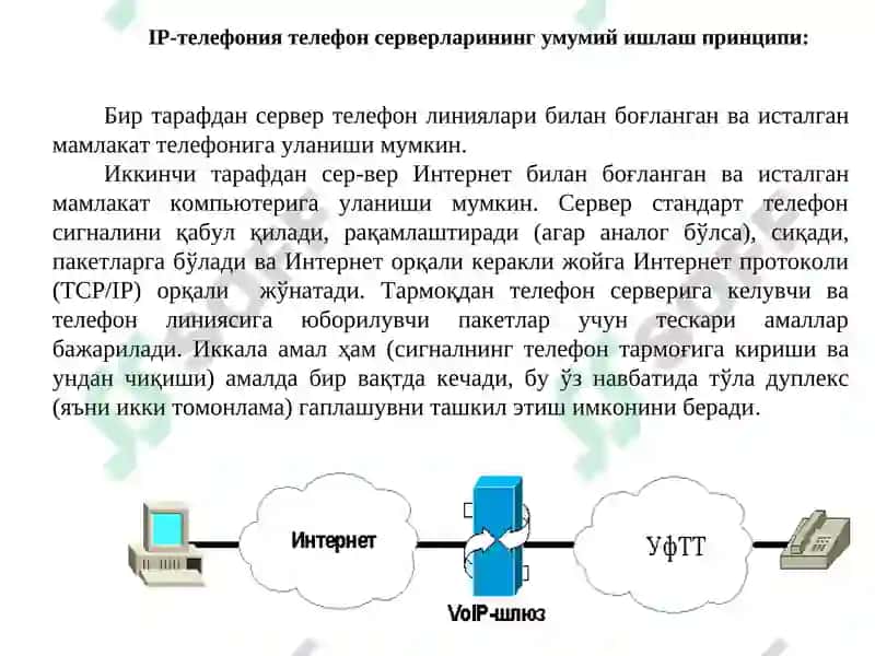 IP-телефония ваIPTVмисолида(Н.323,SIP) 4
