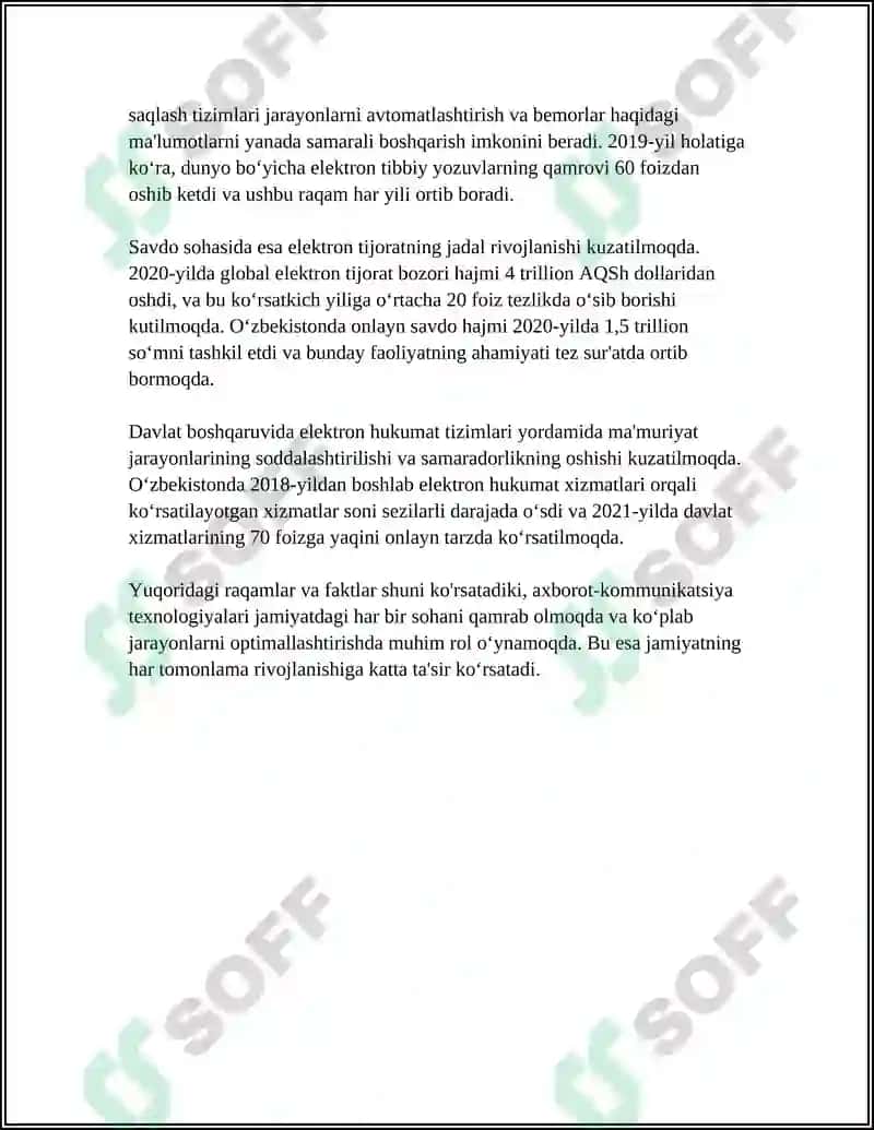 ZAMONAVIY AXBOROTLASHGAN JAMIYATNING XUSUSIYATLARI VA VIRTUALLASHTIRISH JARAYONLARI 4