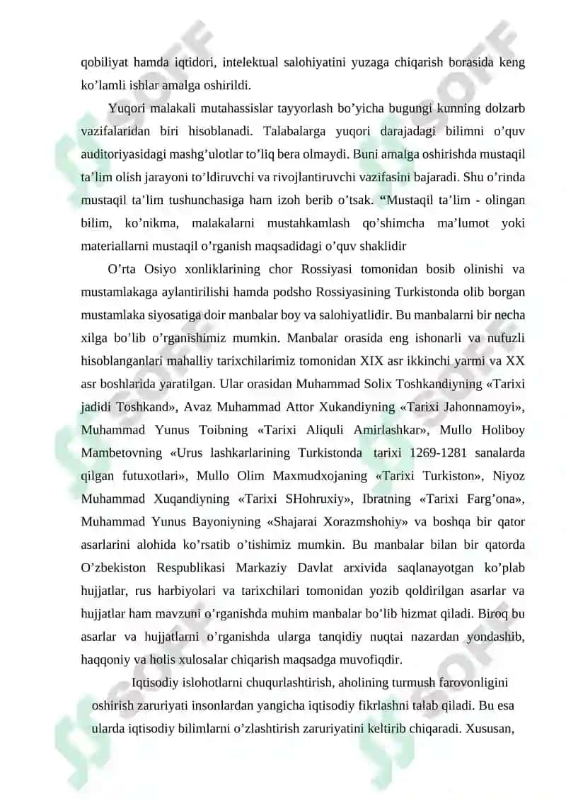 Savdo tijorat masalasini ilmiy asosda tashkil etish bo’yicha jadidlarning qarashlari va yondashuvi 4