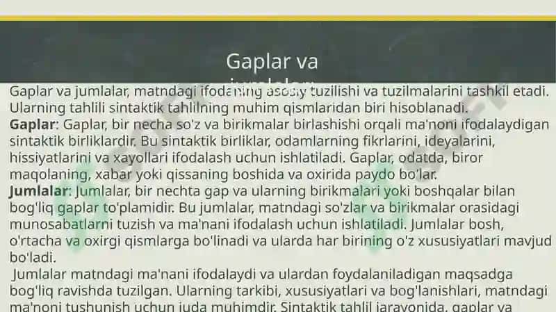 Matnning sintaktik tahlili 4