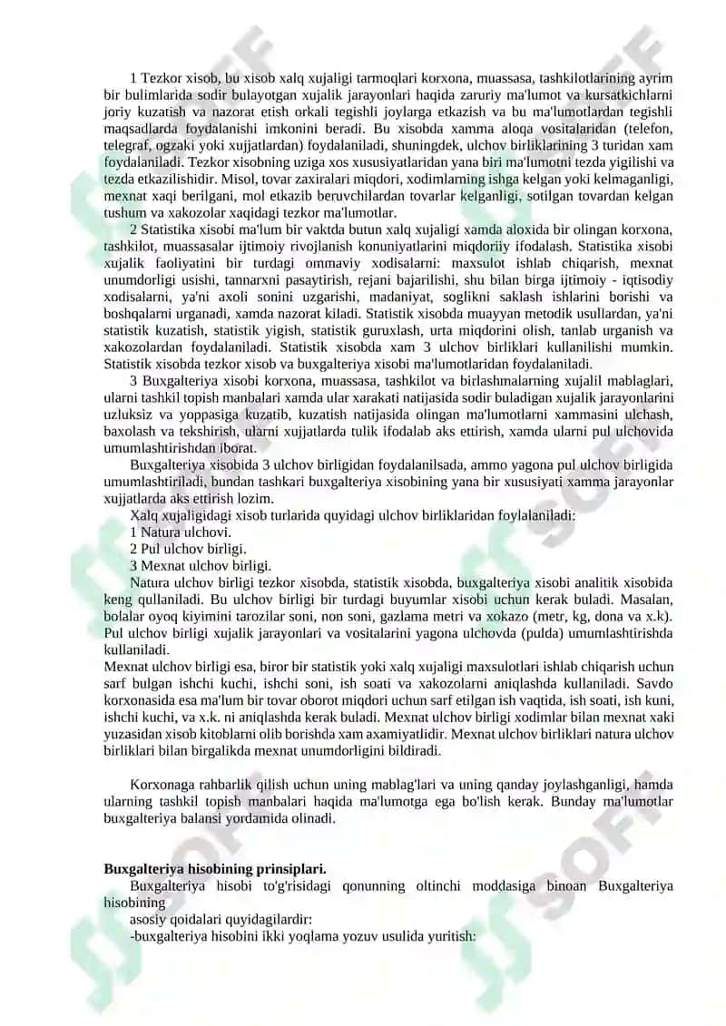 Buxgalteriya balansi to'g'risida tushuncha va uning hisob ishlaridagi va boshqaruvdagi ahamiyati 4