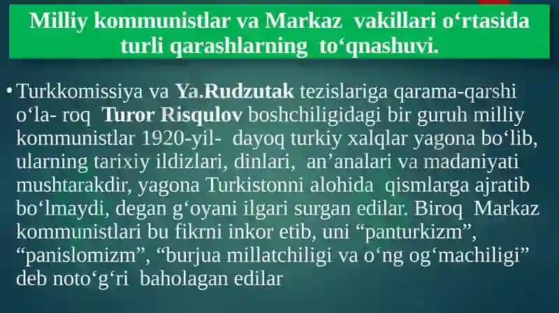O’zbekiston SSR milliy kadrlar masalasi 4