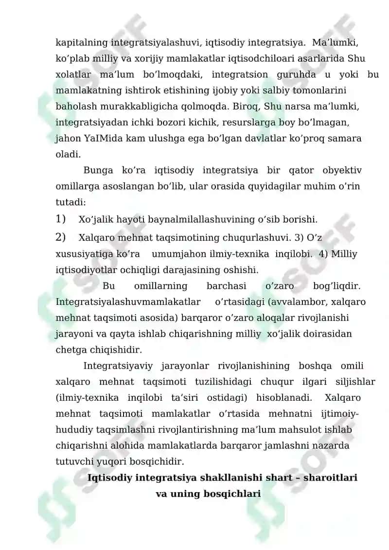 Xalqaro iqtisodiy tashkilotlar: mohiyati, zaruriyati, funksiyalari va guruhlanishi 4