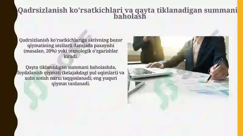 Aktivlarning qadrsizlanishi mohiyati va sabablari 4