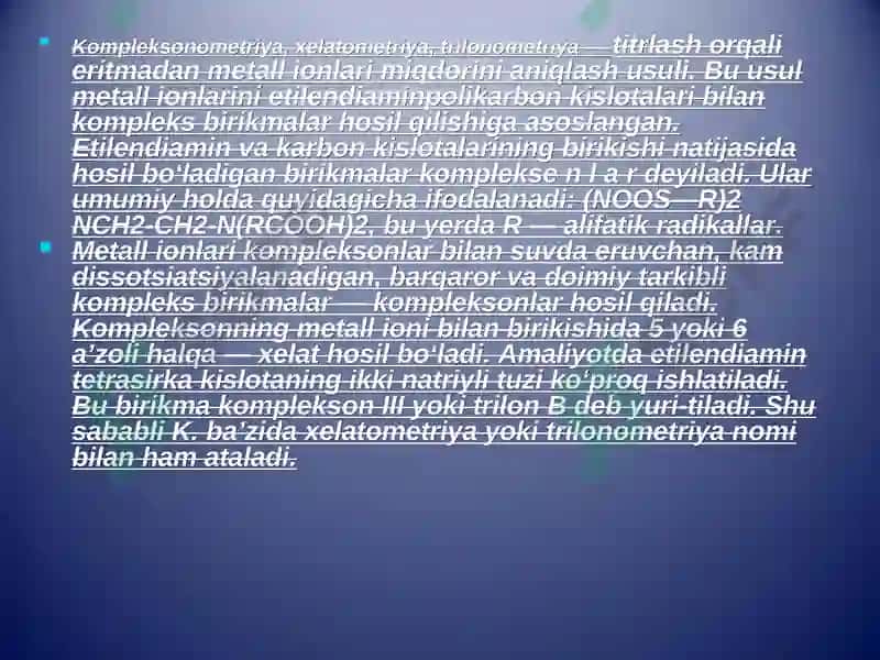 Kompleks birikmalar 4