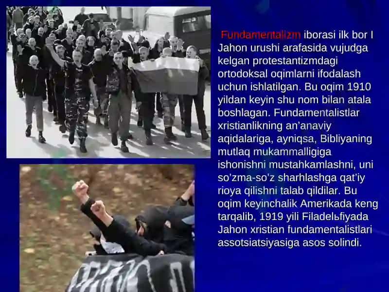 Diniy Ekstremizm va Fundamentalizm 4