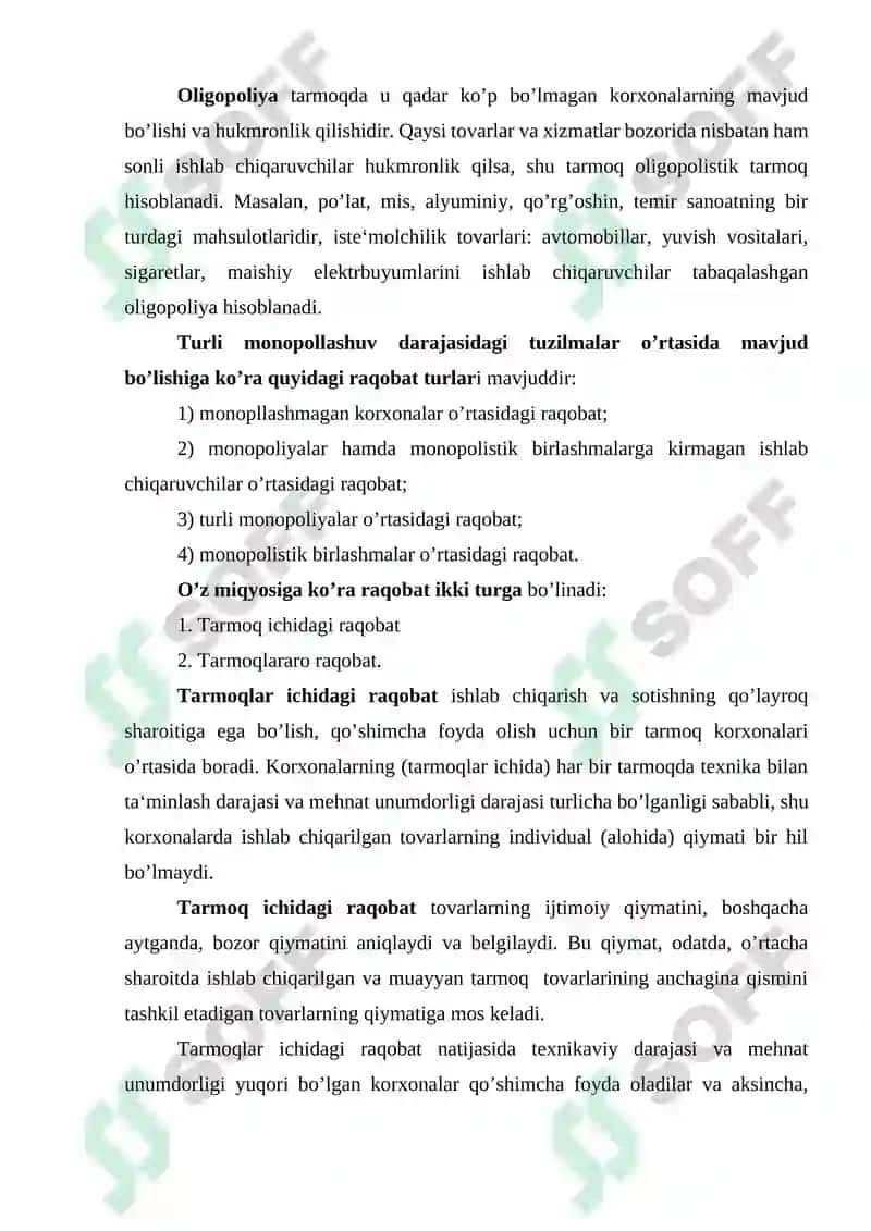 Raqobat kurashining shakllari va usullari 4