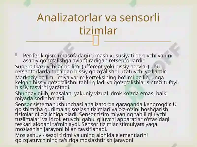 Sensor tizimida axborotni qayta ishlash mexanizmlari 4