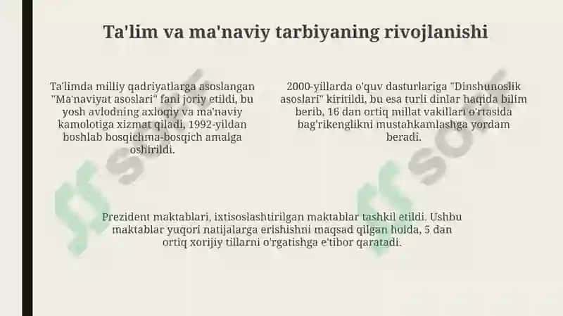 O'zbekistonning eng yangi tarixi 4
