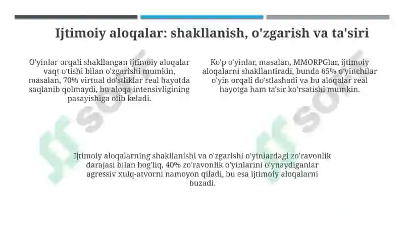 O’yinlar ijtimoiy faoliyat sifatida kompyuter va virtual o’yinlarning asoratlari 4