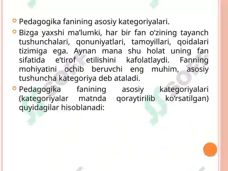PEDAGOGIKA SHAXS TARBIYASI VA RIVOJLANISHI TO‘G‘RISIDAGI FAN 4