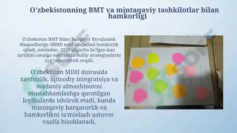 O'zbekistonning xalqaro tashkilotlar bilan hamkorligi 4