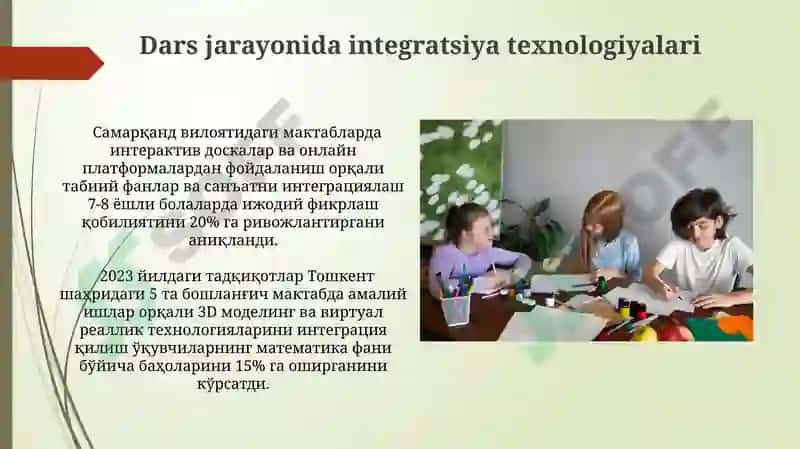 Boshlang'ich ta'limda fanlararo integratsiya 4