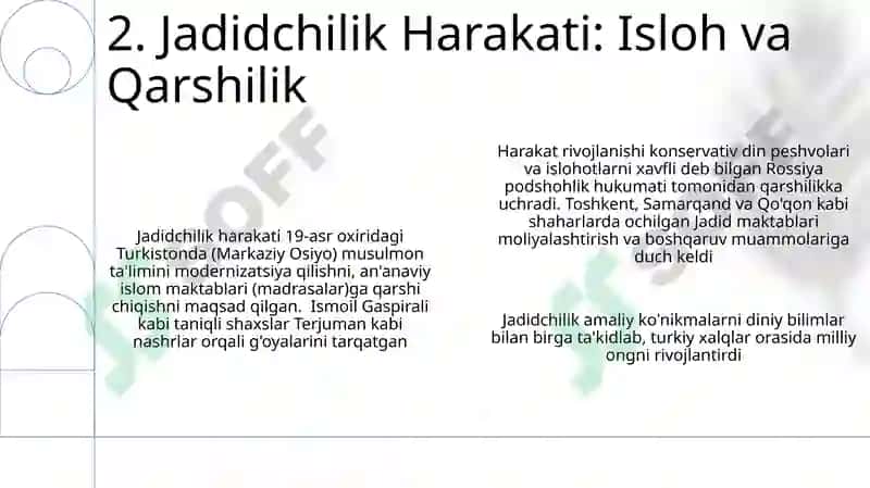 Turkistonda ma'rifatparvarlik harajatlarining shakllanishi, rivojlanishi va asosiy g'oalari 4