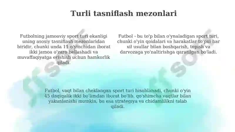 Futbol sport turi 4
