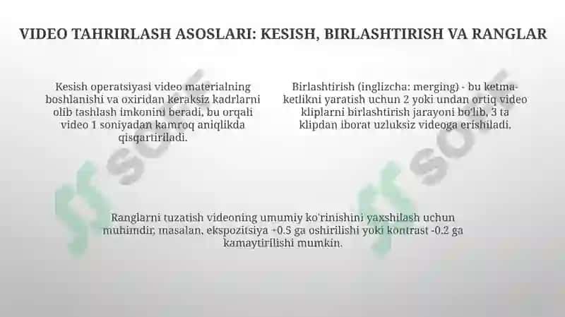 PowerPoint, Publisher va Video Yasovchi Dasturlarda Ishlash 4