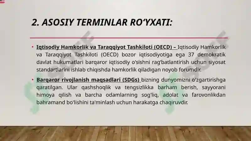 Iqtisodiy hamkorlik va taraqqiyot tashkiloti (OECD) 4