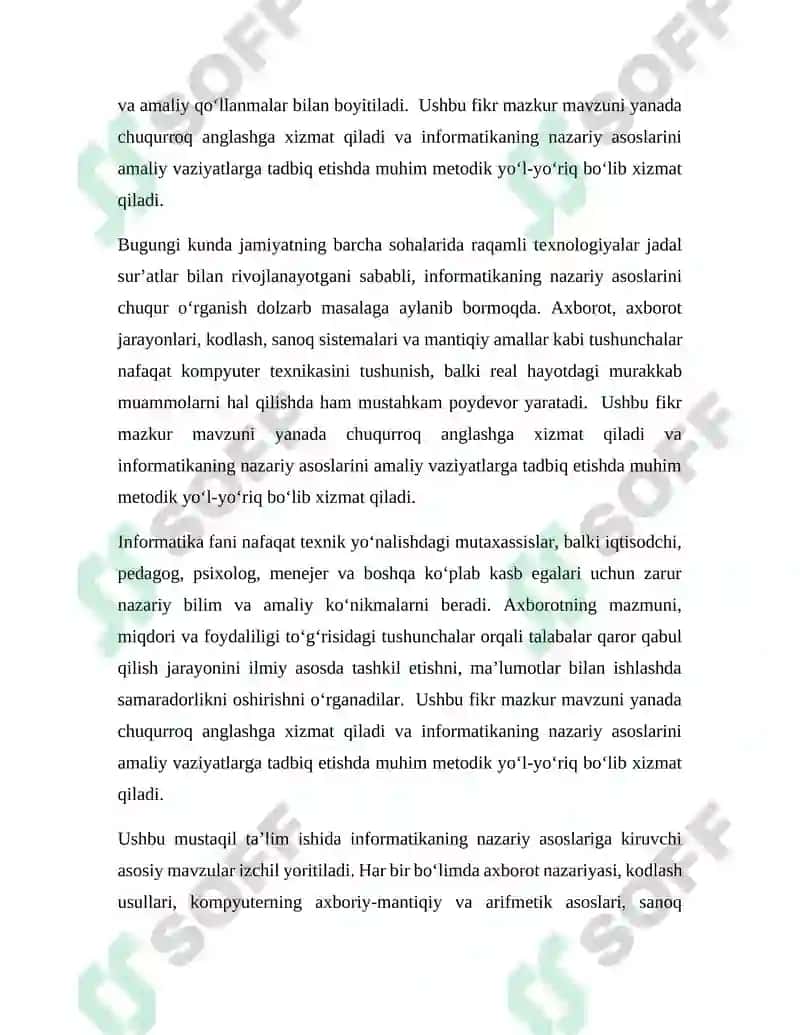 Informatikaning Nazariy Asoslari 4