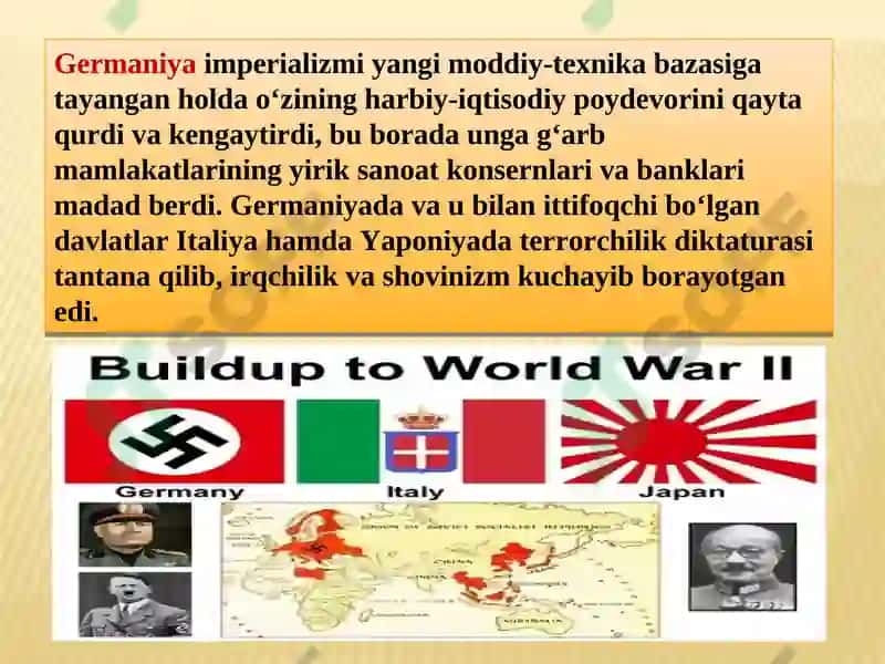 YEVROPA VA AMERIKA MAMLAKATLARI IKKINCHI JAHON URUSHI YILLARIDA 4