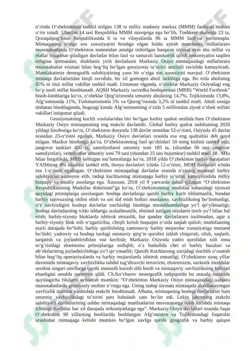 Mustaqil ish. Mavzu: Geografik determinizm. 4