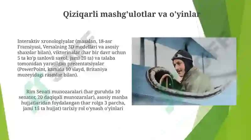 Tarix darslarida interaktiv taqdimotlar tayyorlash 4
