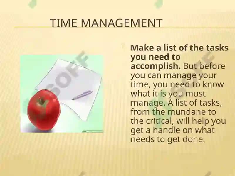 Time management 4