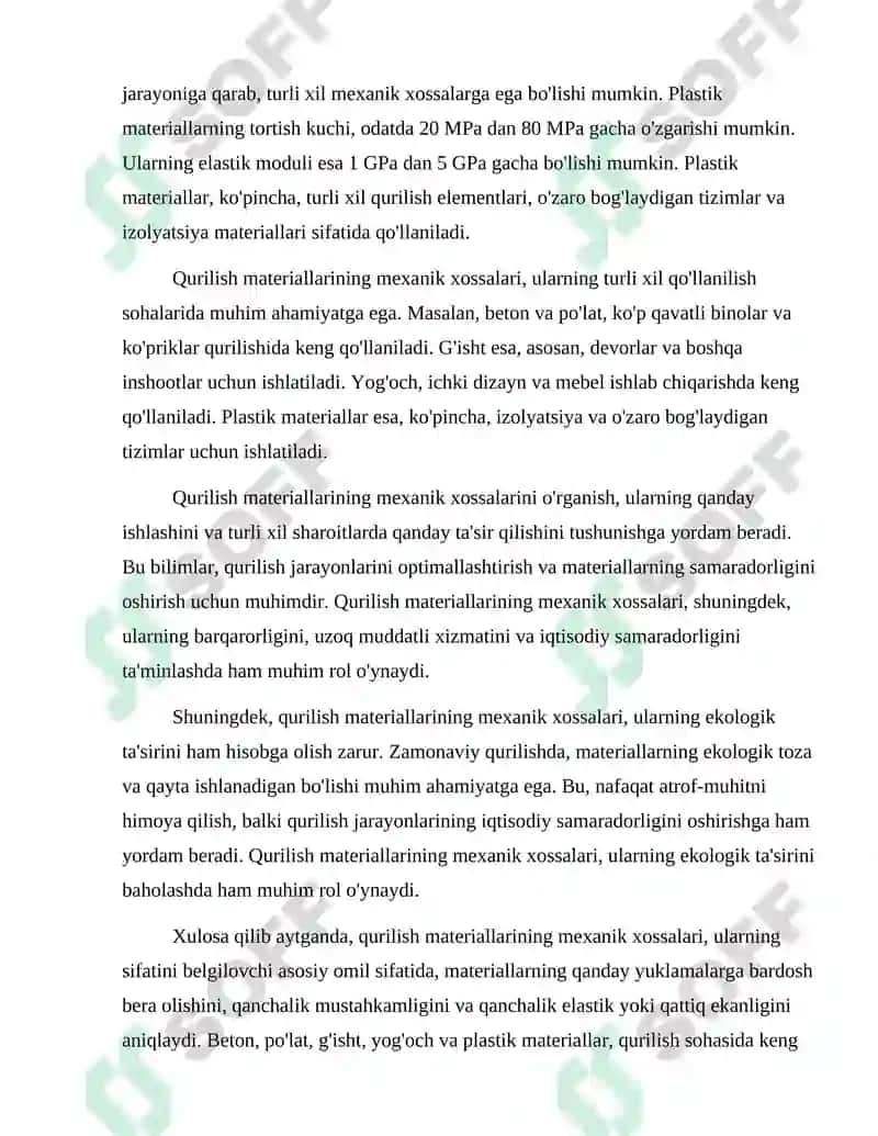 Qurilish materiallarining mexanik xossalari 4