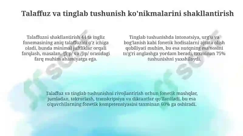 Fonetika o'qitishning maqsad va vazifalari 4