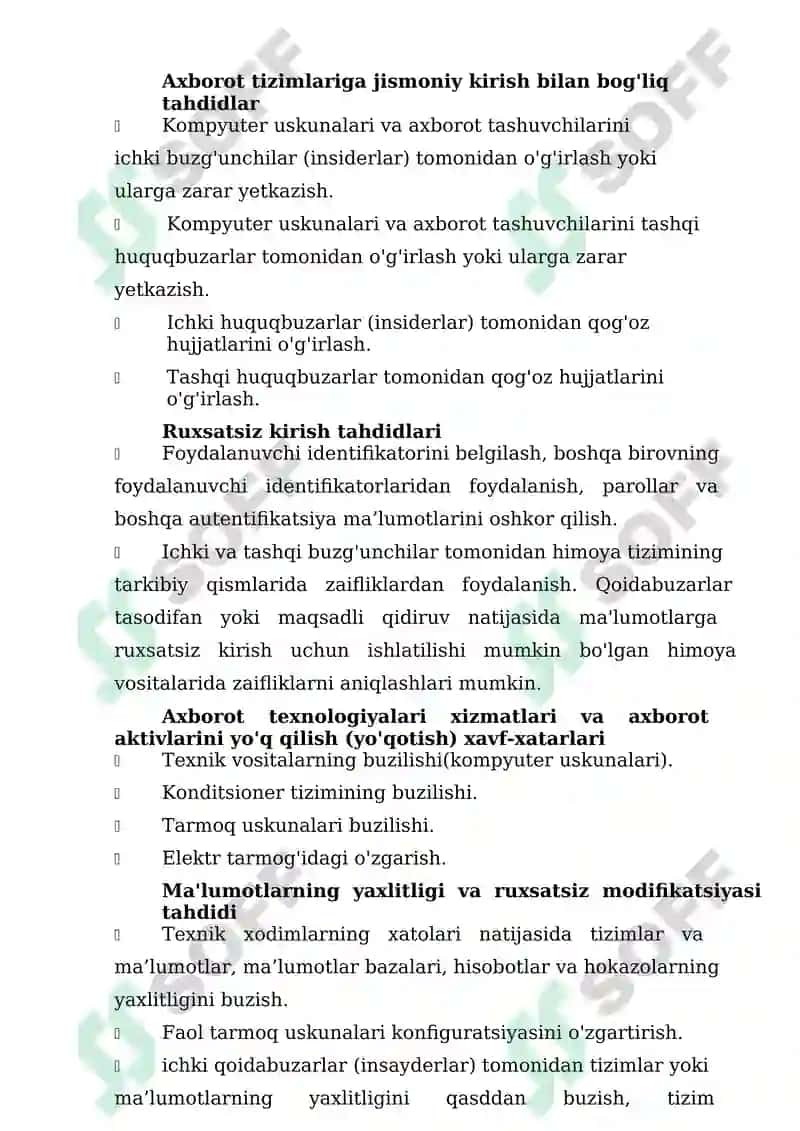 Axborot xavfsizligi risklarini identifikatsiyalash 4