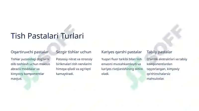 Tish Tozalash Usullari va Pastalari 4