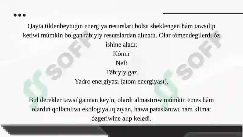 Qayta tikleniwshi energiya resursları 4