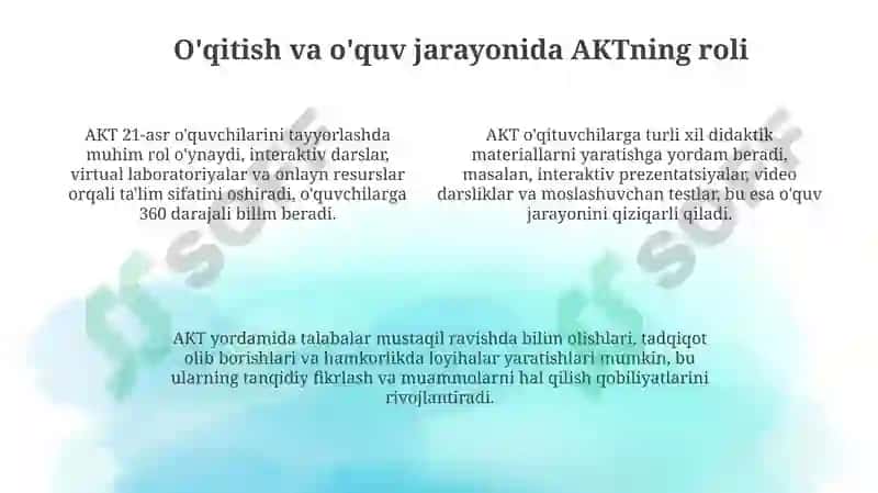 Pedagogik mahoratni shakllanishida axborot kommunikatsiya texnologiyalarining roli 4