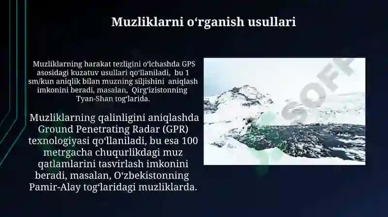 Muzliklarning dinamikasi 4