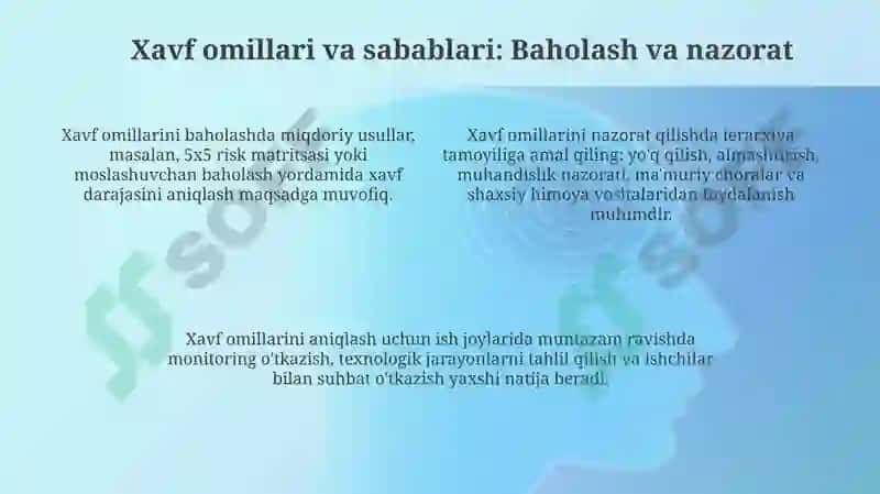 Kasb kasalligini oldini olish choralari 4
