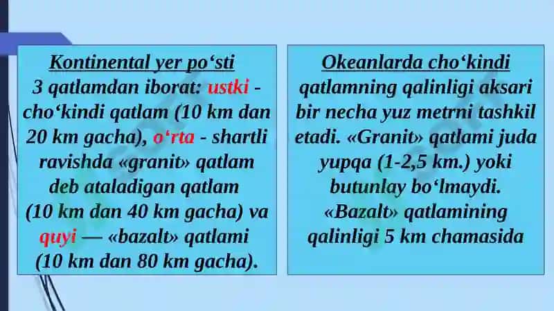 Yer tuzilishi haqida umumiy tushunchalar 4