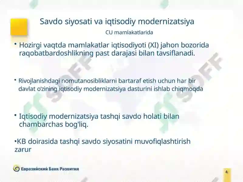 Itqisodiyotni modernizatsiyalash va diversifikatsiyalashning jahon tajribasi 4