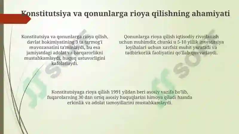 Burchtushunchasi.Konstitutsiyavaqonunlargarioyaetish 4