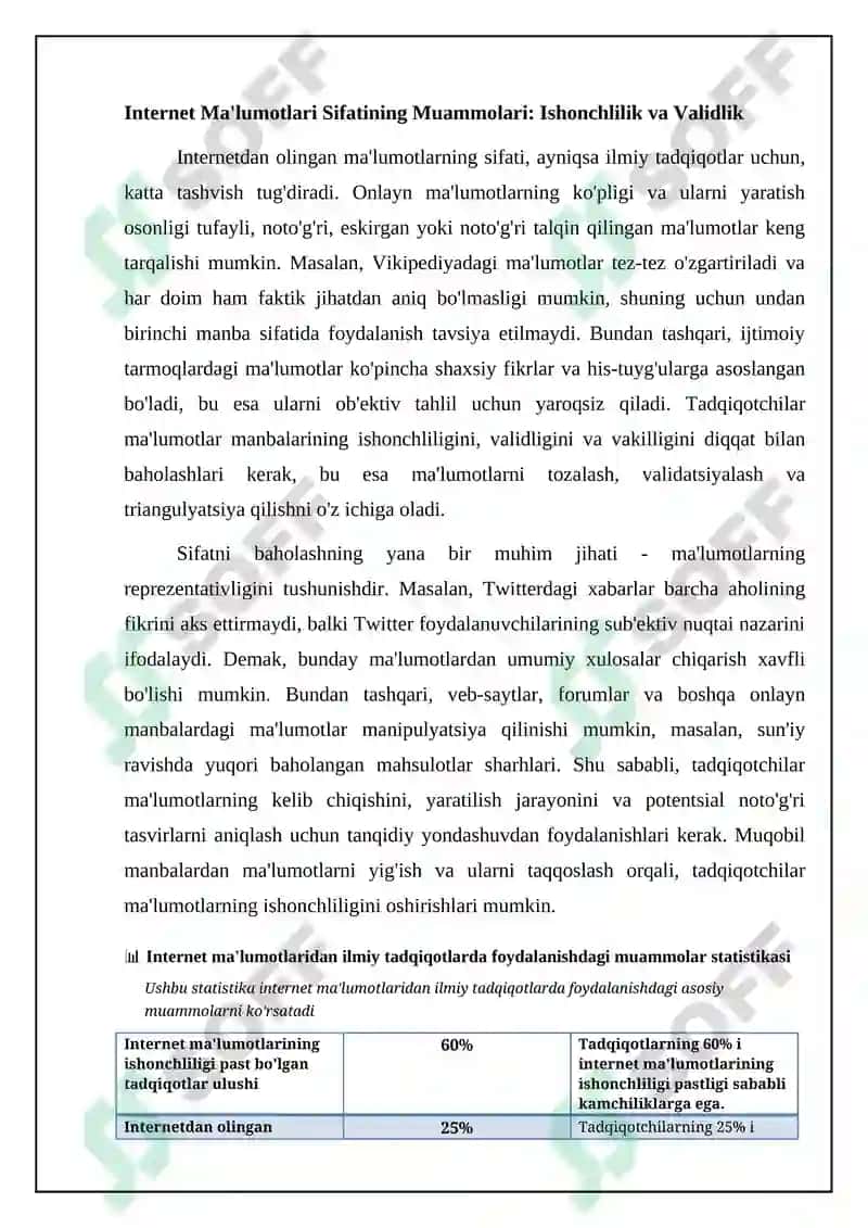 Internet Ma'lumotlaridan Ilmiy Tadqiqotda Foydalanish Muomilalari 4