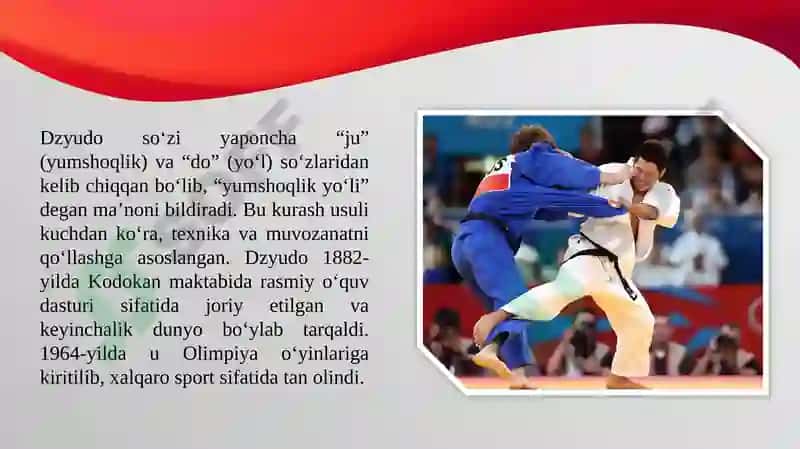 Dzyudova Sambokurashining rivojlanishi 4