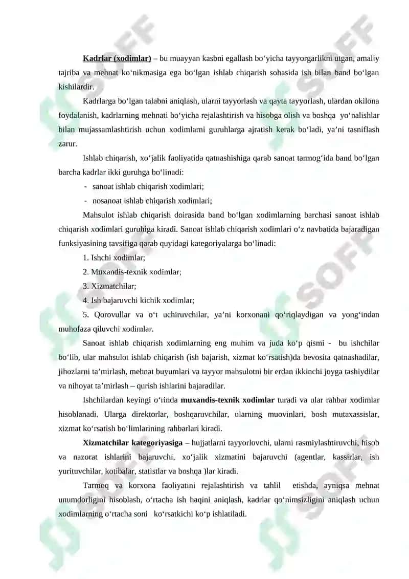 Sanoatda kadrlar va mehnatga haq to‘lash 4