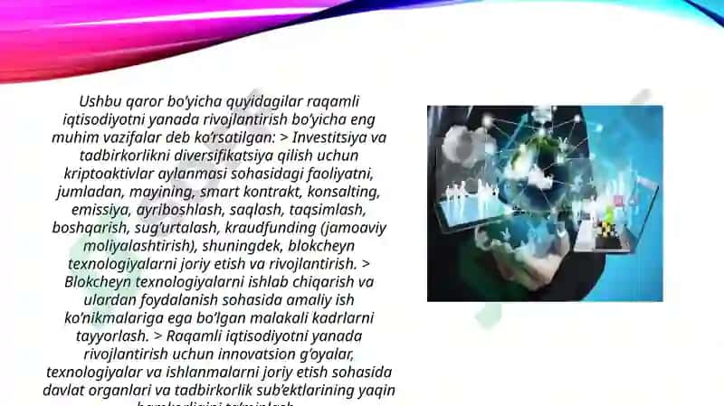 Mamlakat iqtisodiyotini rivojlantirishda informatika va raqamli texnologiyalarni oʻrni 4