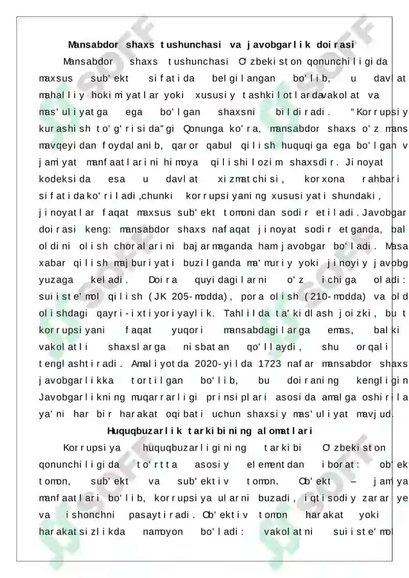 Korrupsiyaga oid huquqbuzarlik sodir etgan shaxslarning kriminologik tavsifi 4