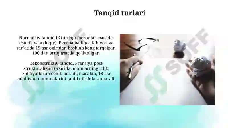 Tanqid va tanqidiy fikrlashi muhumligi 4