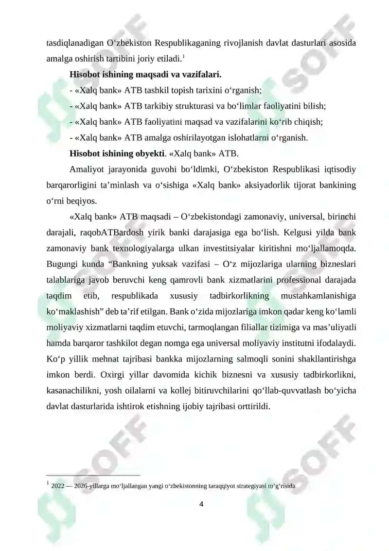 "Xalq bank" amaliy hisobot 4
