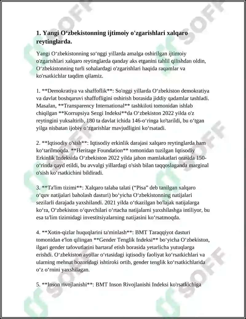 Yangi O'zbekiston Ijtimoiy-Siyosiy va Iqtisodiy O'zgarishlar 4