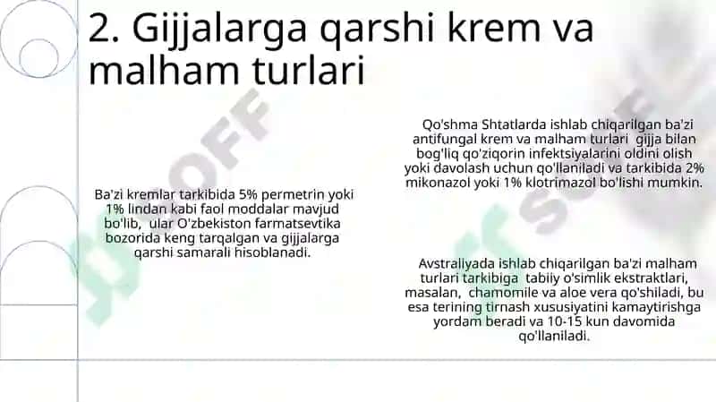 Gijjalarni davolashda ishlatiladigan dori vositalari 4