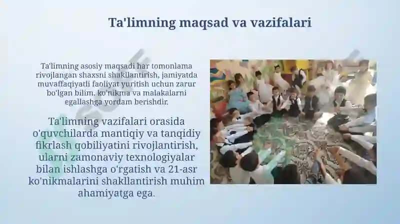 Ta'lim mazmuni 4