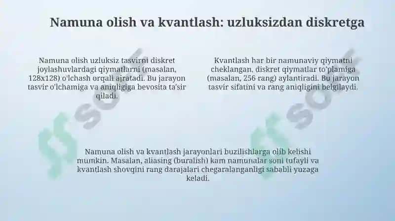 Diskret tasvir haqida umumiy tushunchalar 4