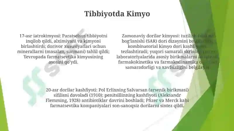 Kimyo fanining tarixi va vazifalari 4