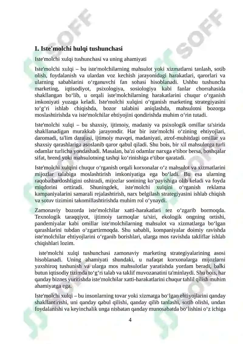 Iste’molchi hulqi nazariyasi 4